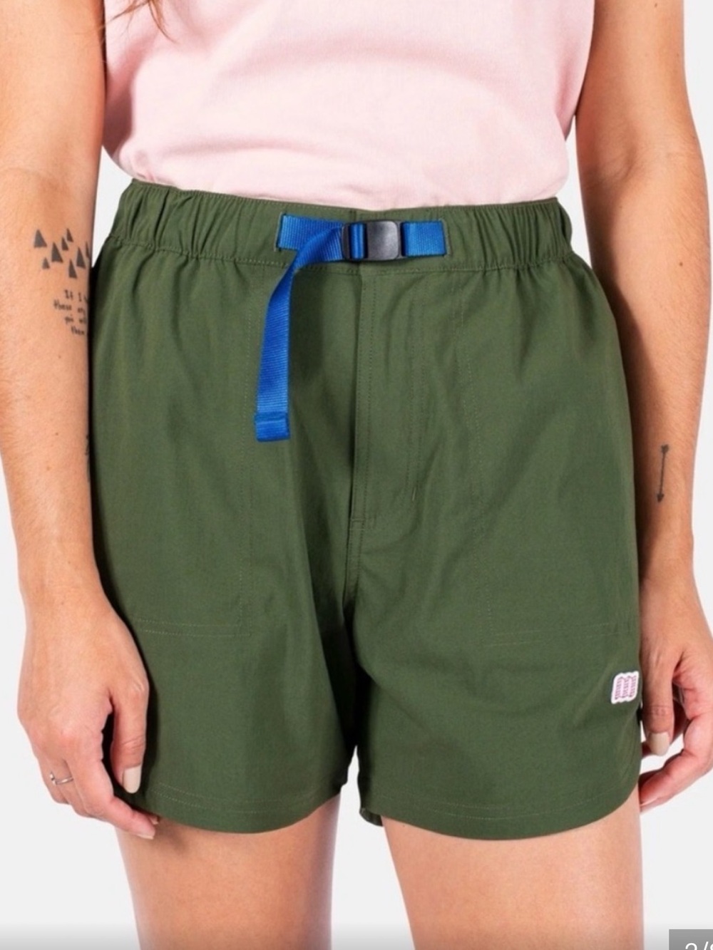 Topo Designs Olive Green River Shorts